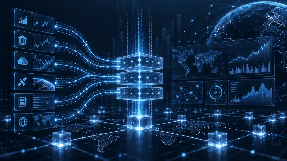 Digital data cylinder receiving multiple streams across a connected network
